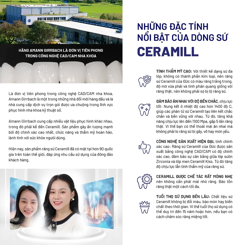 Các loại răng sứ không kim loại bền đẹp