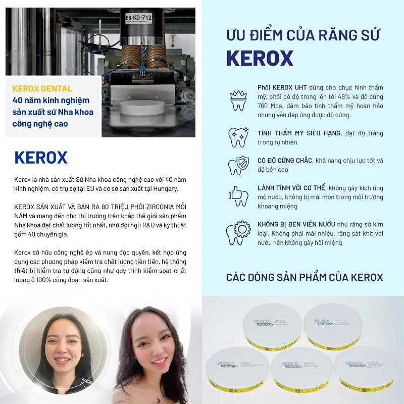 Các loại răng sứ không kim loại