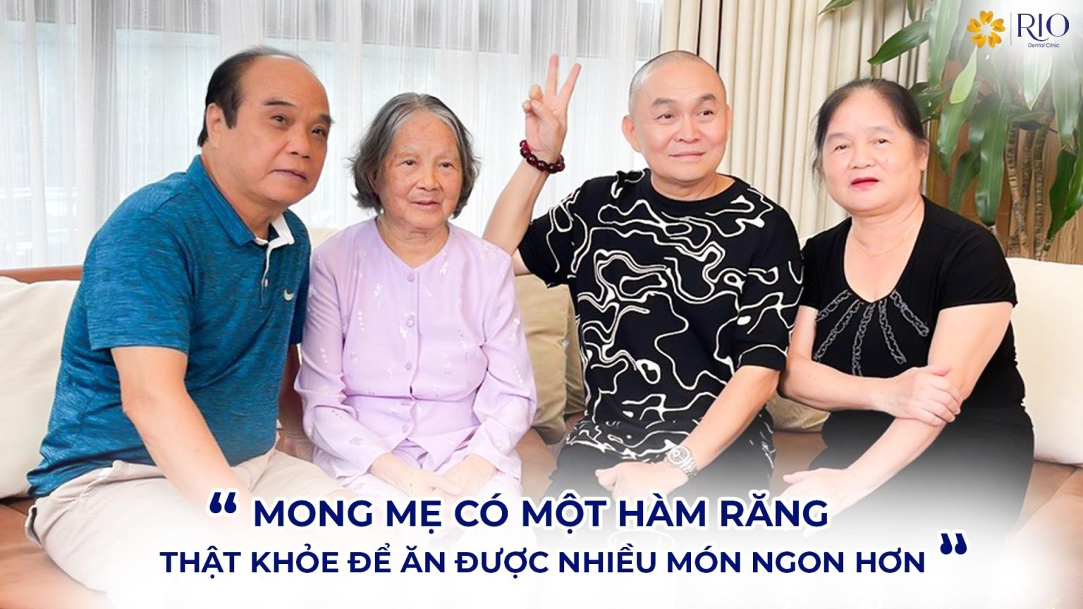 Nha khoa RIO trồng răng cho cụ Trầm